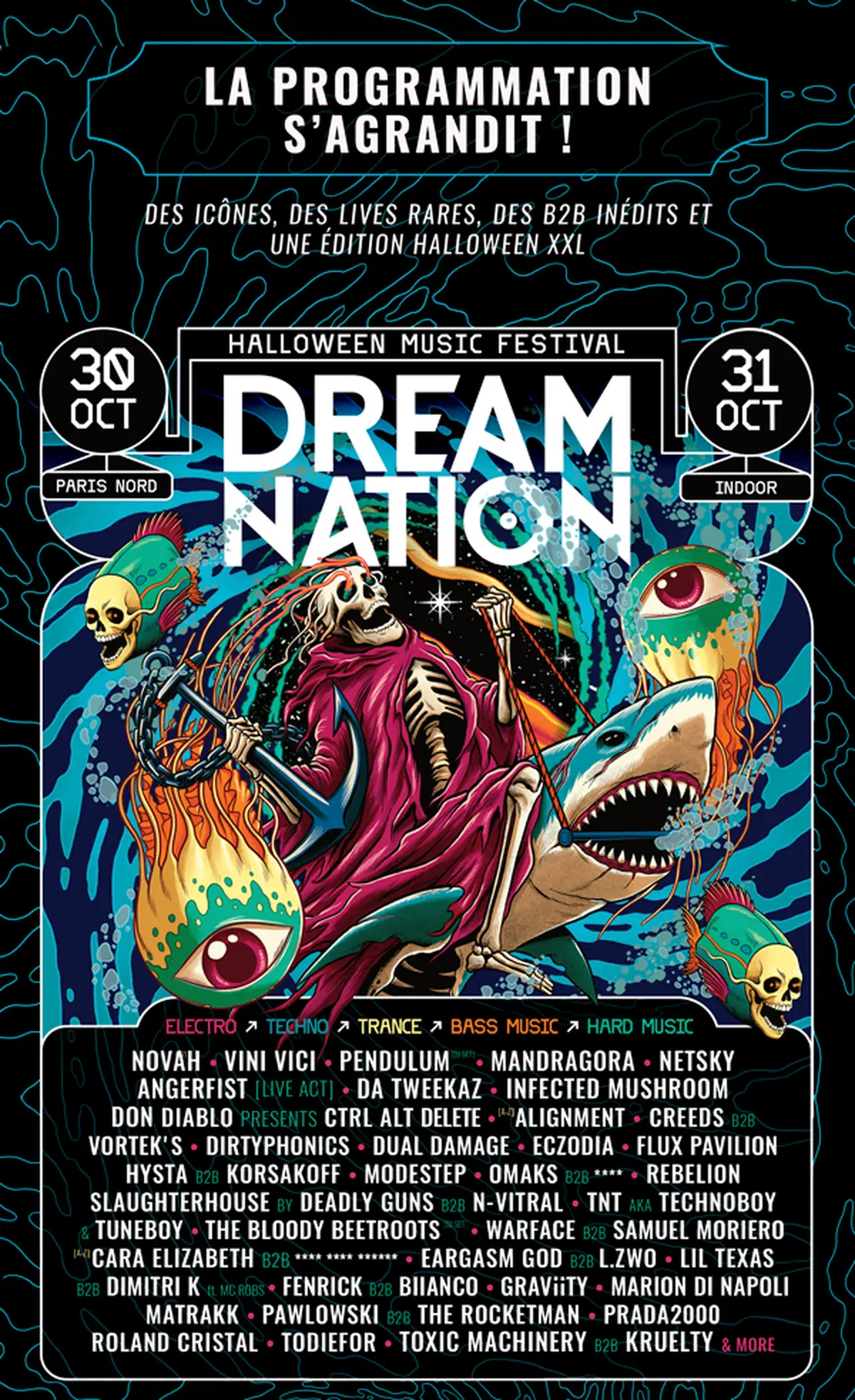 Dream Nation Halloween au Parc des Expositions Paris Nord Villepinte