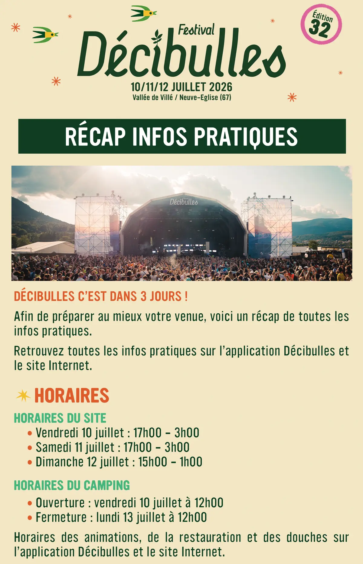 Festival Décibulles à Neuve-Église : infos pratiques pour préparer votre venue