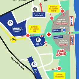Fan zone pour la demi-finale de l'Équipe de France de football à Strasbourg