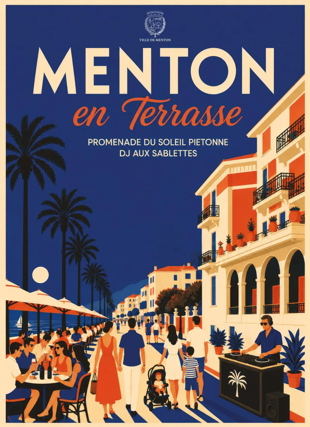 Menton en terrasse : animations estivales sur le bord de mer à Menton