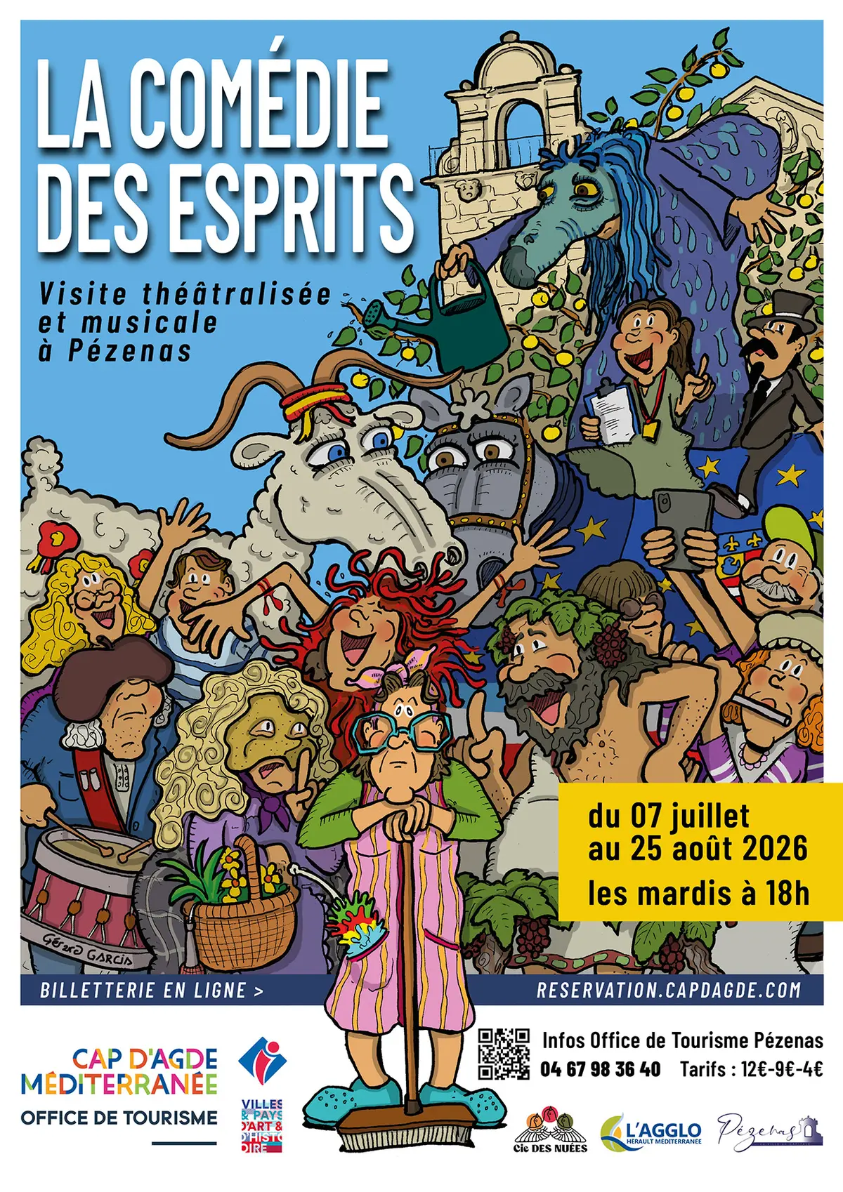 La Comédie des Esprits : visite théâtralisée à Pézenas et Agde