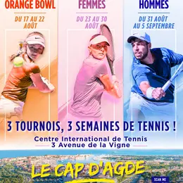 Tournois de tennis professionnels et juniors au Cap d'Agde