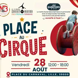 Journée festive de cirque place du Carnaval à Lille