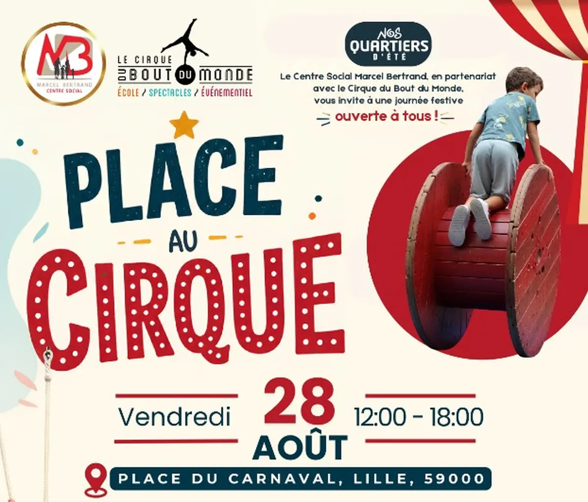 Journ&eacute;e festive de cirque place du Carnaval &agrave; Lille