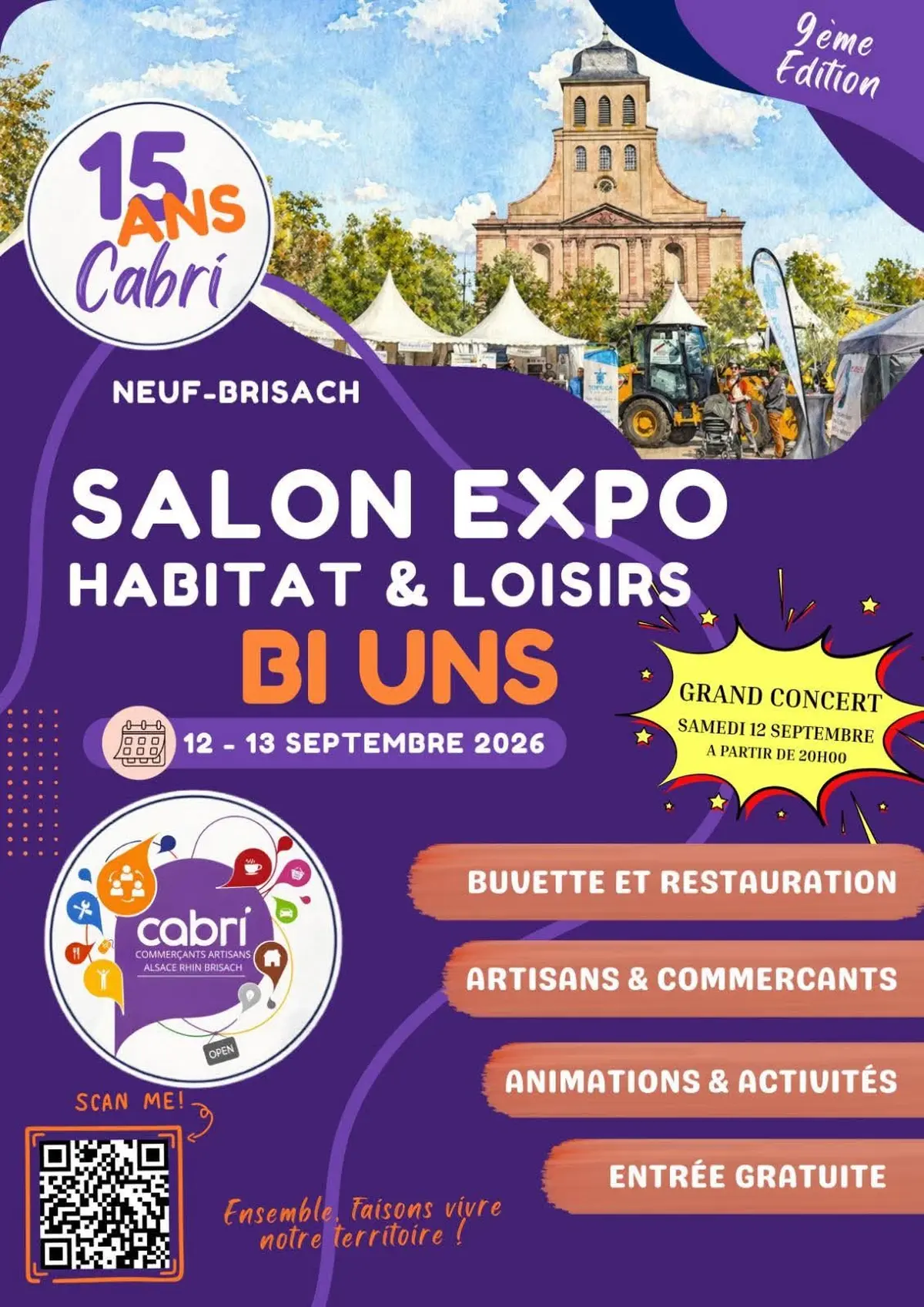 Salon Bi Uns à Neuf-Brisach, place d'Armes