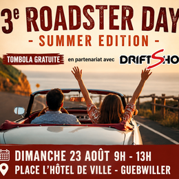 Roadster Day à Guebwiller : rassemblement de voitures de sport et de collection