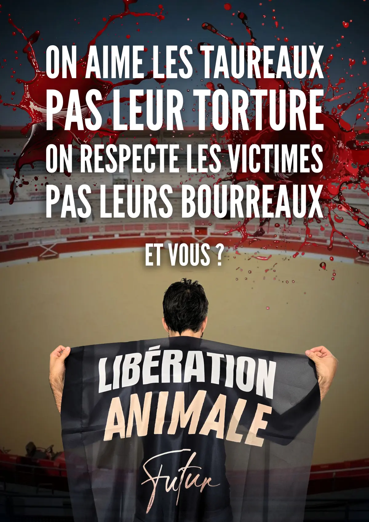 Affichage parodique à Béziers : une riposte satirique contre la campagne municipale pro-tauromachie