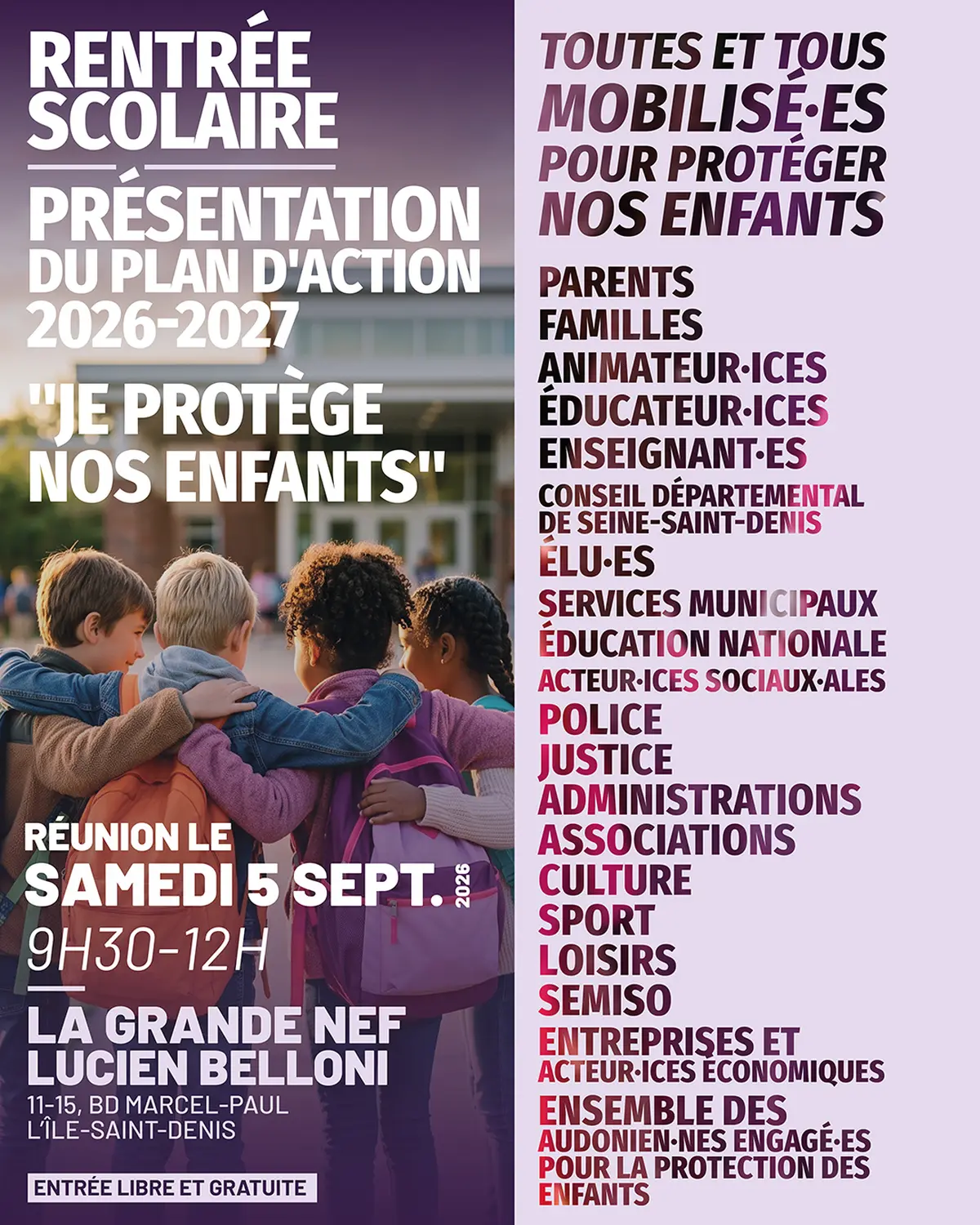 Conférence sur la protection de l'enfance à L'Île-Saint-Denis