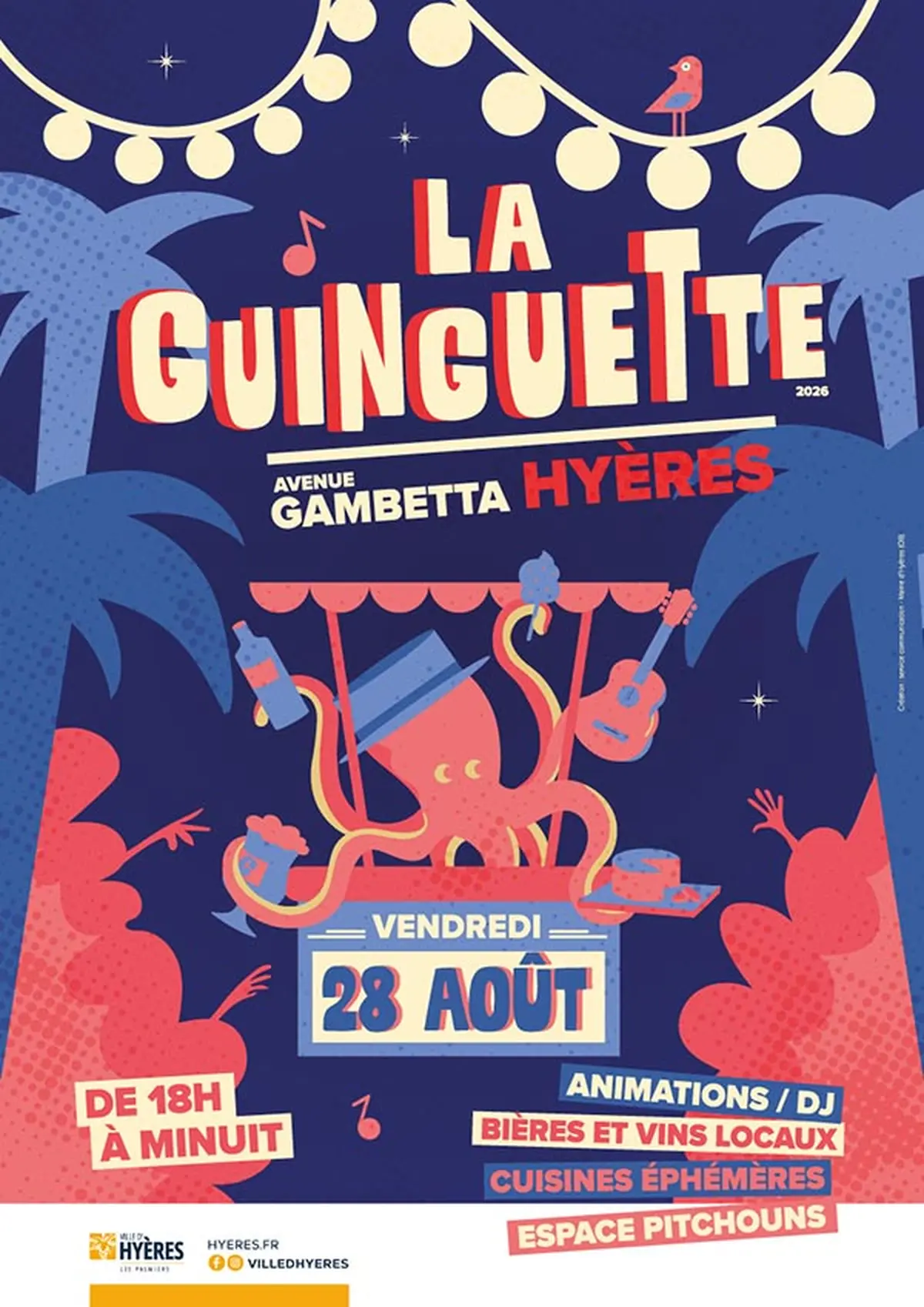 La Guinguette à Hyères : soirée festive avenue Gambetta