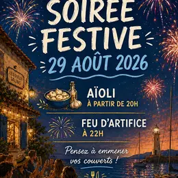 Feu d'artifice et soirée aïoli aux Salins d'Hyères