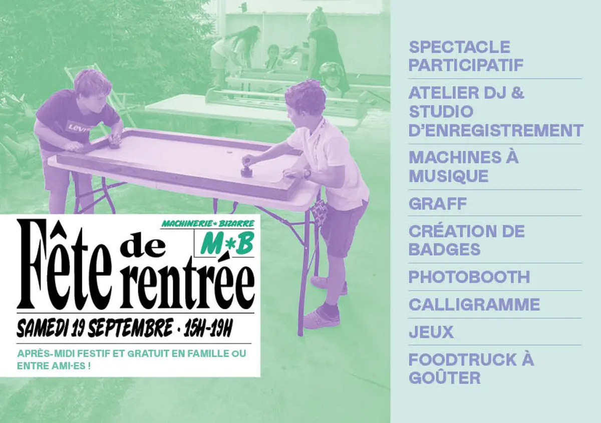 Fête de rentrée à Bizarre! : spectacles, ateliers et jeux à La Machinerie de Vénissieux