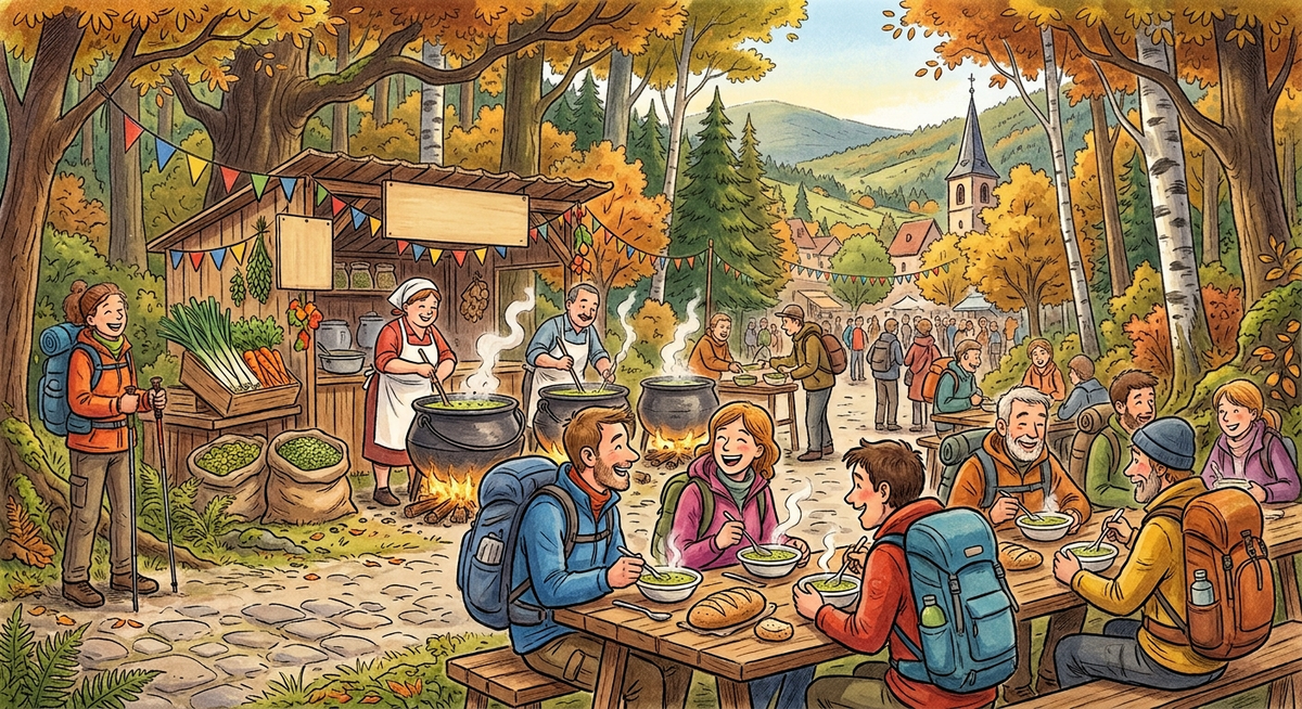 Soupe aux pois et randonnée à Rothbach avec le Club Vosgien