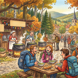 Soupe aux pois et randonnée à Rothbach avec le Club Vosgien