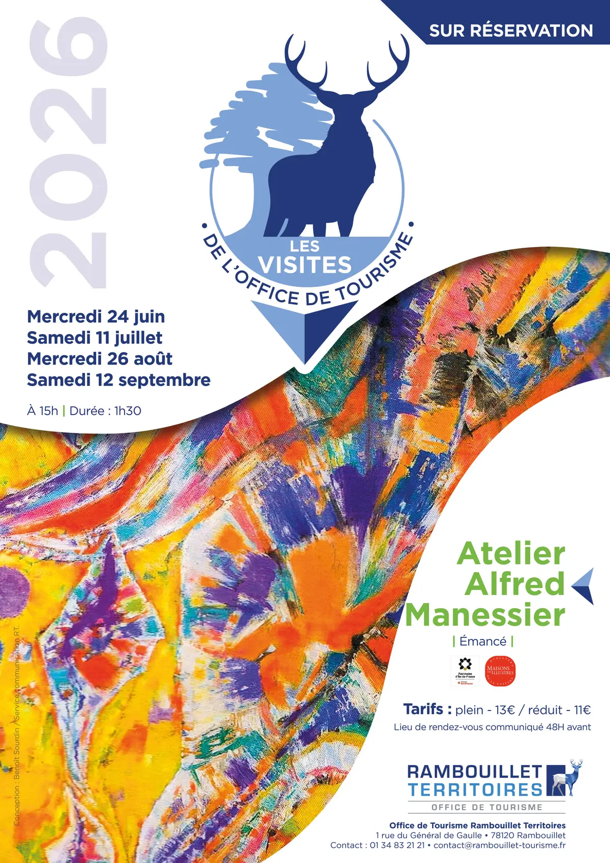 Visite de l'atelier d'Alfred Manessier à Émancé