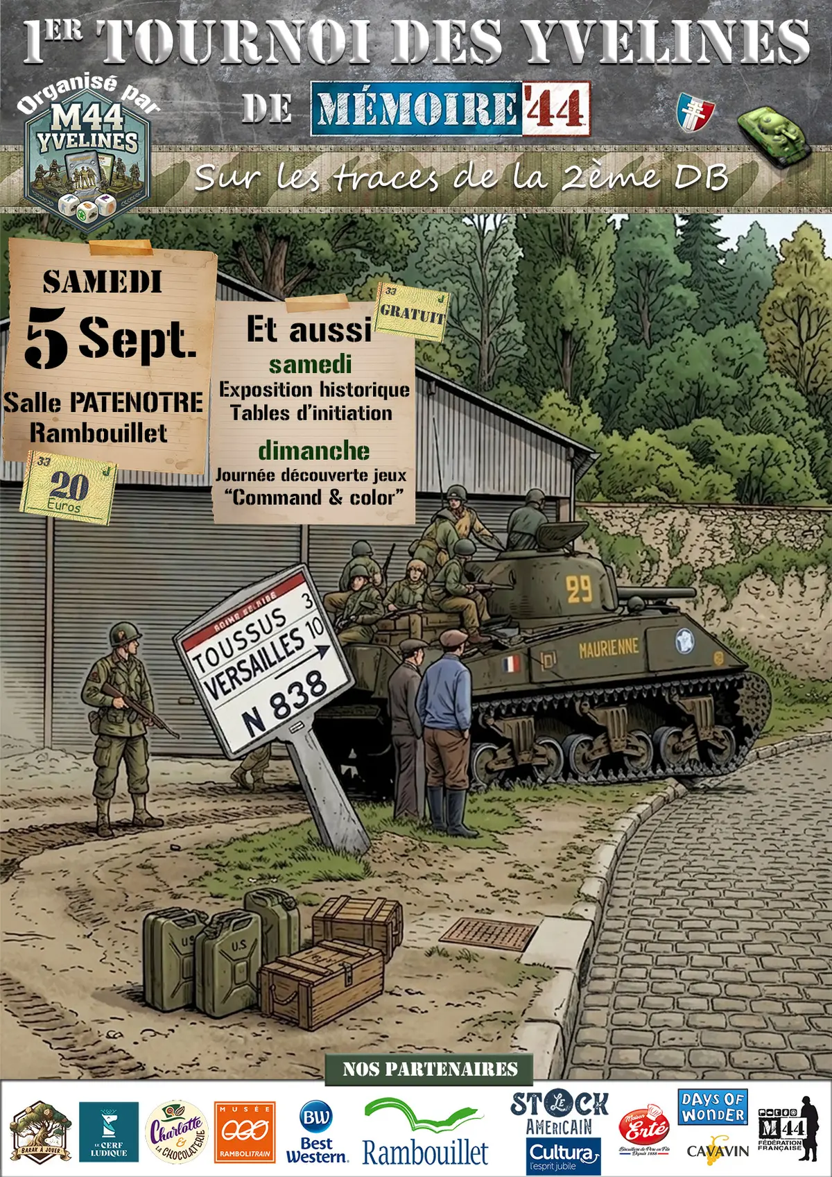 Tournoi de Mémoire 44 à Rambouillet : jeu de stratégie, histoire et convivialité