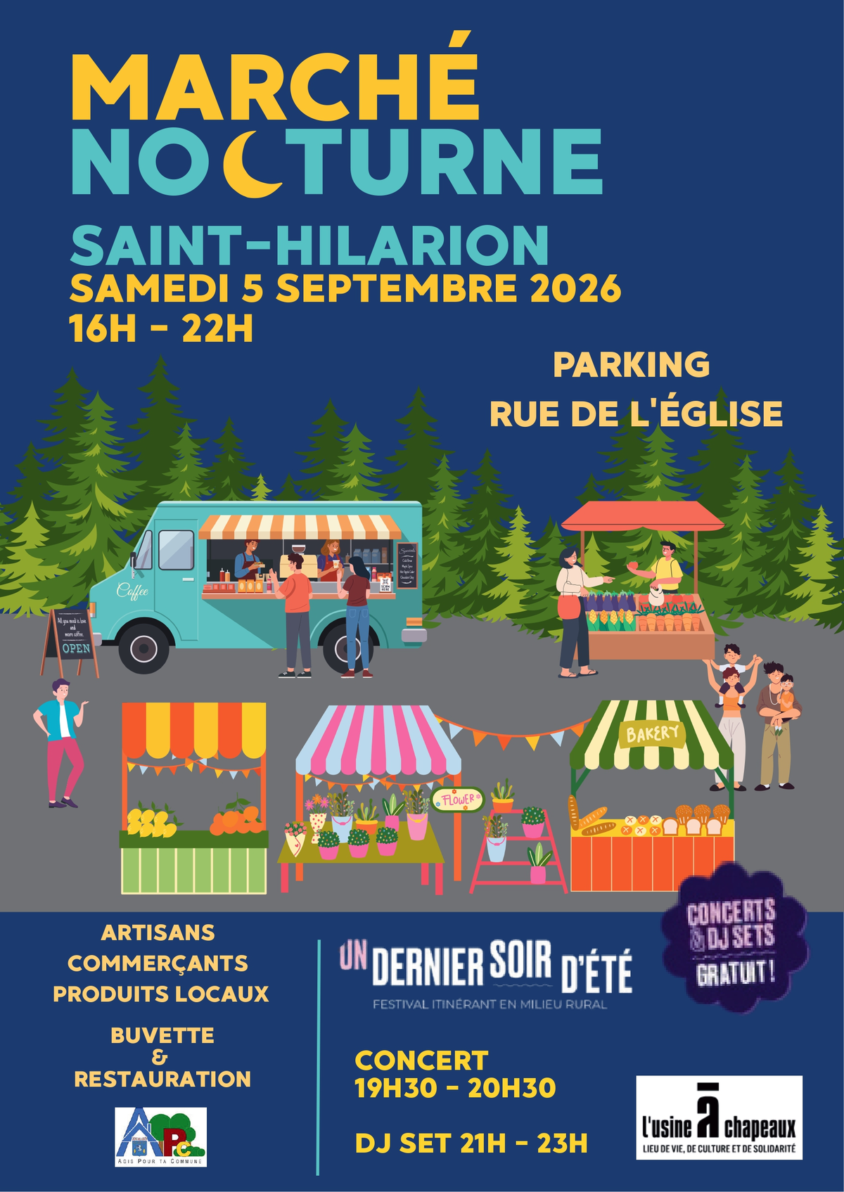 Marché nocturne à Saint-Hilarion : artisanat, produits locaux et soirée dansante