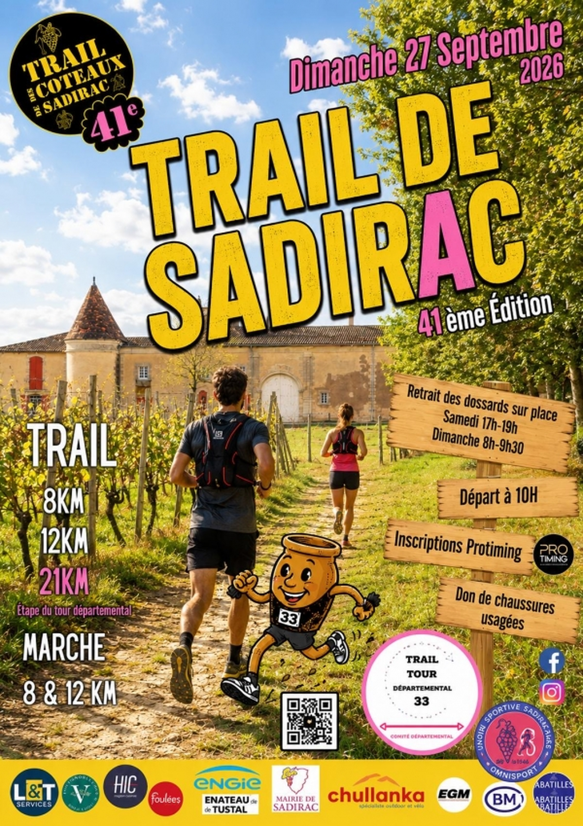 Trail de Sadirac : course à pied au cœur des coteaux girondins