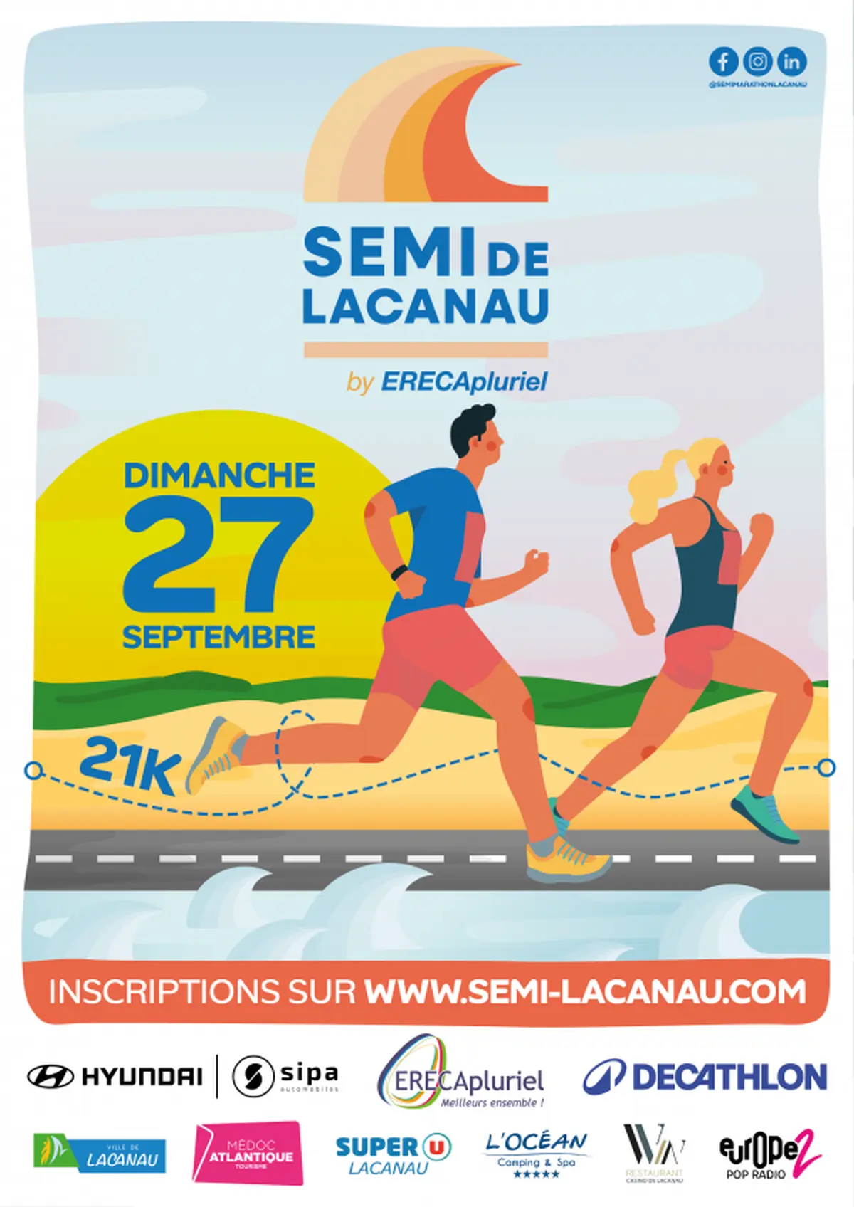 Semi-marathon de Lacanau : une course à pied au cœur du littoral girondin