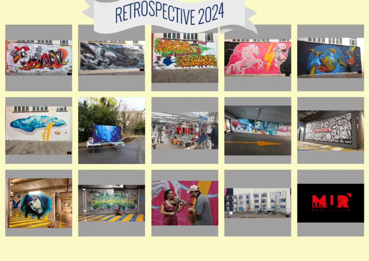 Vernissage au M.U.R. de Mulhouse : l'œuvre d'HYDRANE investit le mur urbain