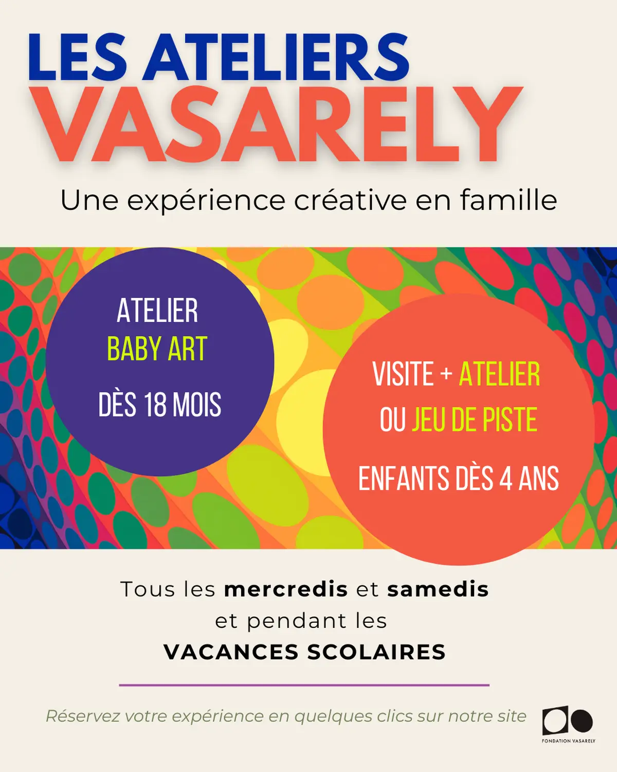 Ateliers ludiques et éducatifs autour de l'art optique à la Fondation Vasarely d'Aix-en-Provence