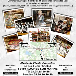 Visite du musée de l'école d'autrefois à Roches-sur-Marne