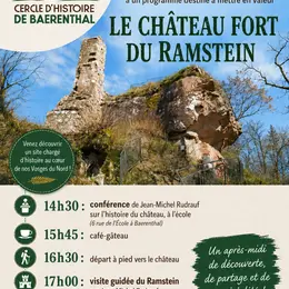 Conférence et visite guidée du château fort du Ramstein à Baerenthal