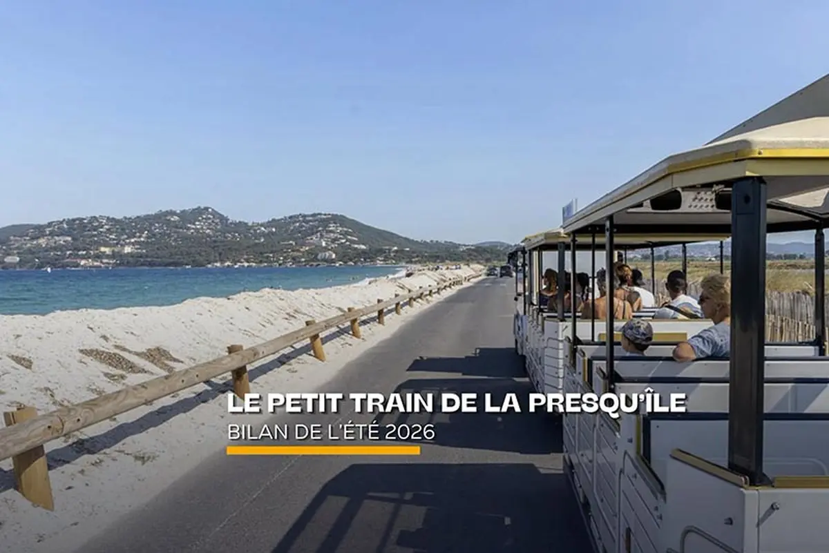 Le petit train gratuit de la presqu'île de Giens : un été record à Hyères