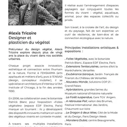 Exposition d'Alexis Tricoire au Pavillon Vendôme de Clichy : La Nature en Suspens