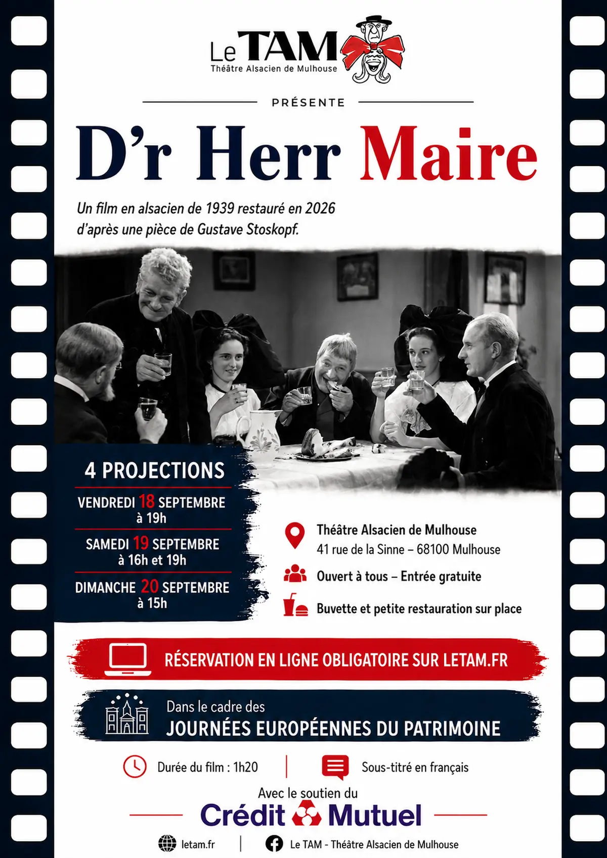 D'r Herr Maire en projection au Théâtre Alsacien de Mulhouse