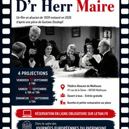 D'r Herr Maire en projection au Théâtre Alsacien de Mulhouse