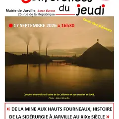 Conférence sur l'histoire de la sidérurgie à Jarville-la-Malgrange