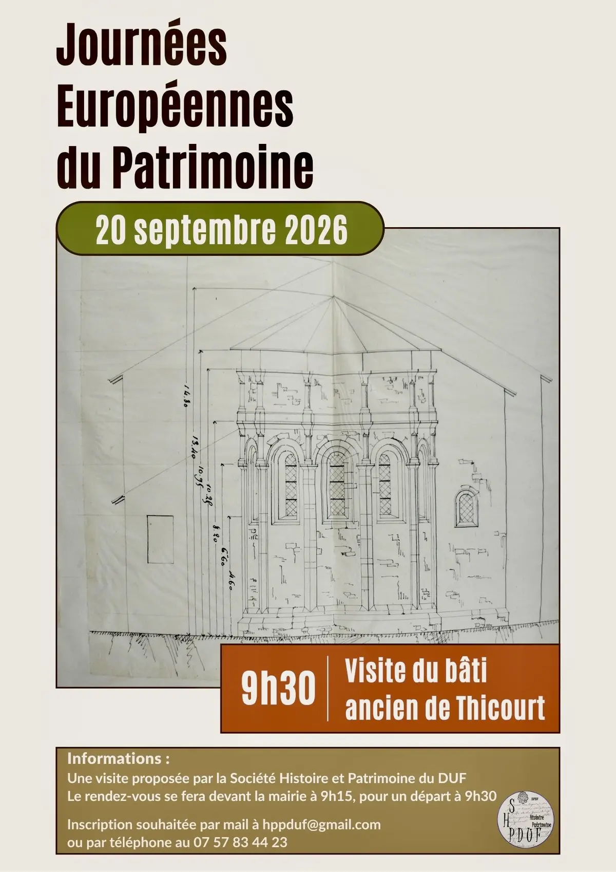 Visite guidée du patrimoine ancien de Thicourt pour les Journées Européennes du Patrimoine