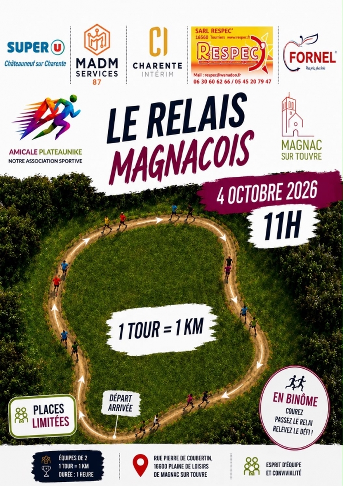 Le Relais Magnacois : une course en binôme à Magnac-sur-Touvre