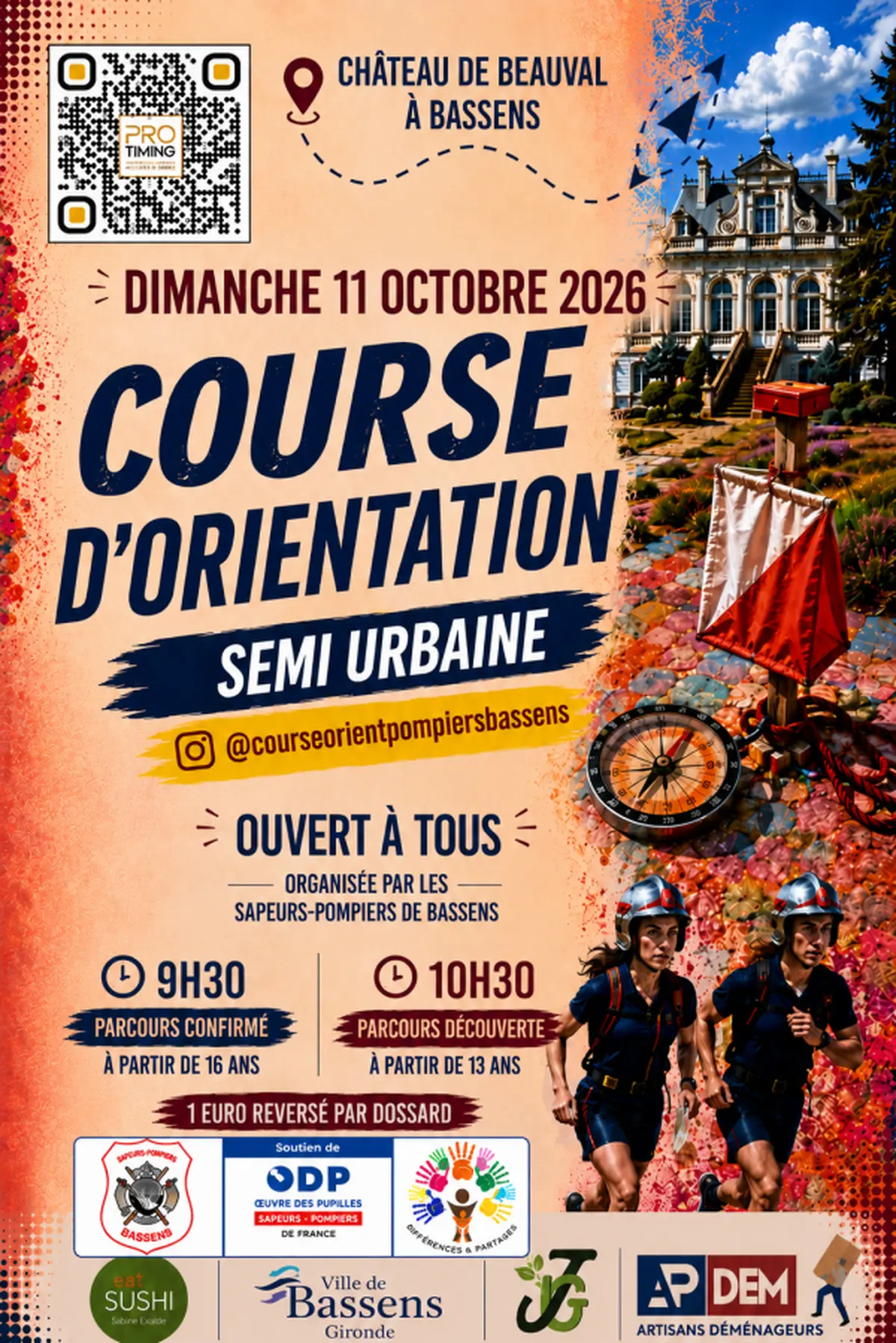 Course d'orientation des pompiers de Bassens