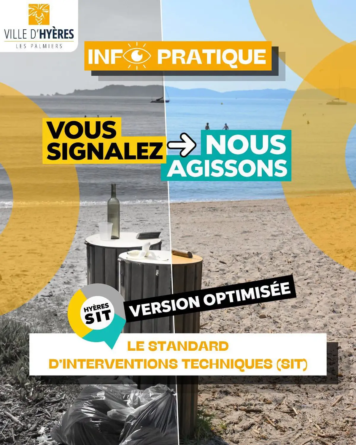 Signalement d'anomalies sur l'espace public à Hyères : le Standard d'Interventions Techniques évolue