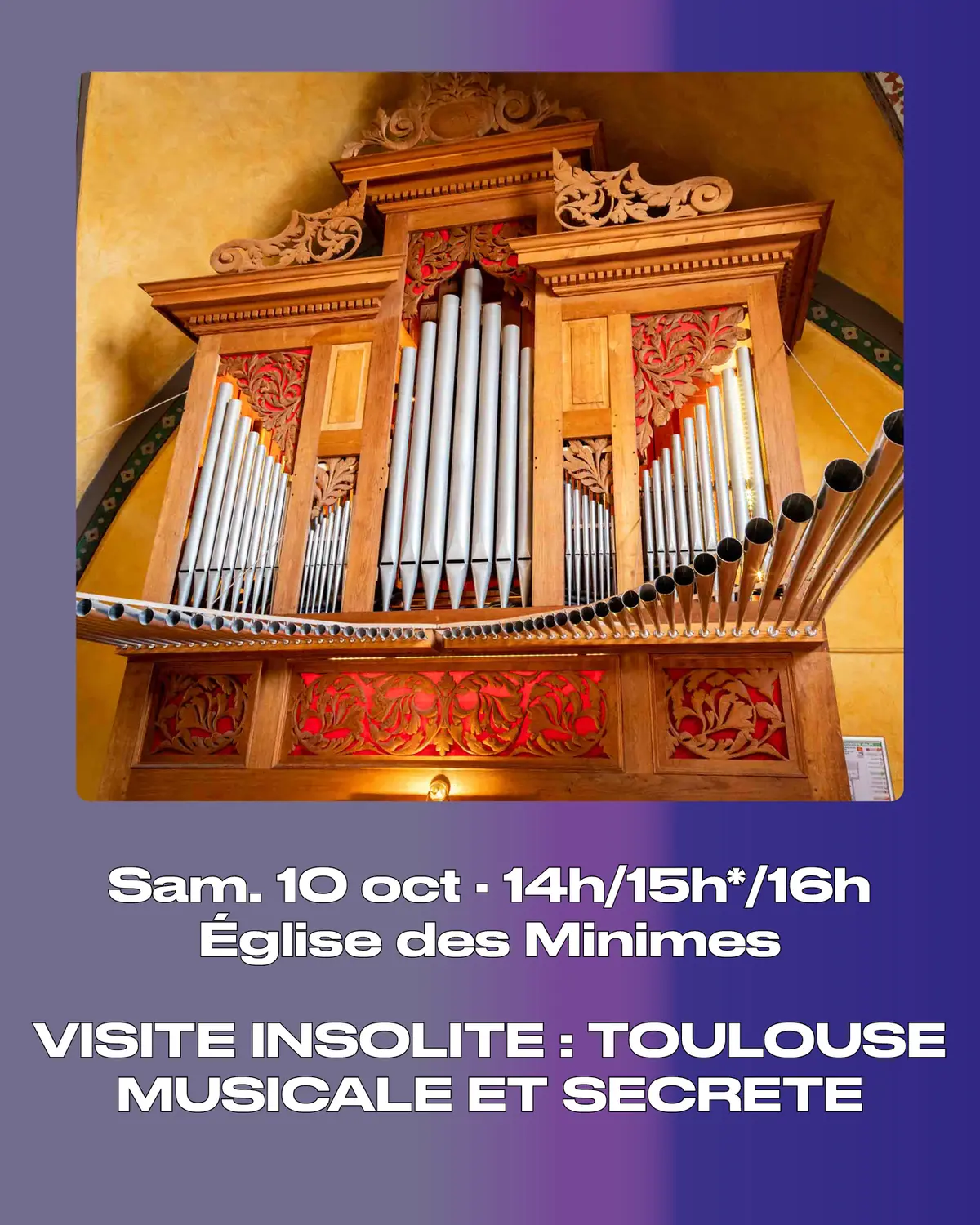 Visite insolite de Toulouse musicale et secrète à l'église Saint-François de Paule des Minimes