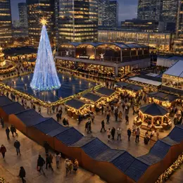 Le Marché de Noël de Paris La Défense s'agrandit cette année, avec une nouvelle zone : Le Sommet
