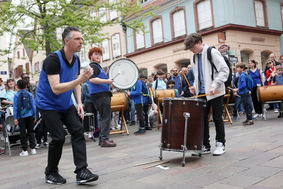 Percussions archéologiques : une déambulation musicale à Sélestat