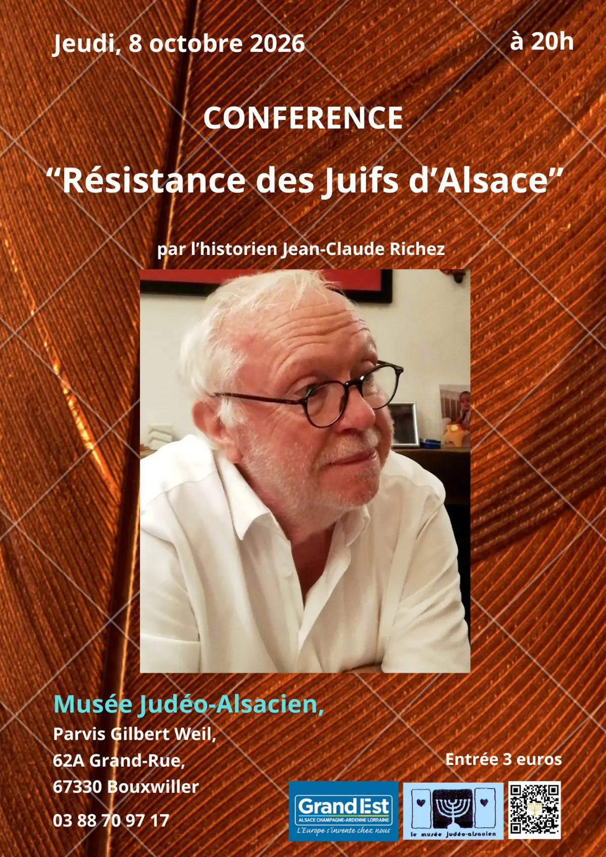 Conférence sur la résistance des Juifs d'Alsace à Bouxwiller