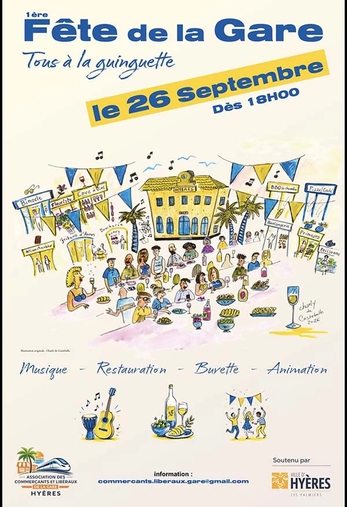 Fête de la Gare à Hyères : la guinguette s'invite avenue Édith Cavell