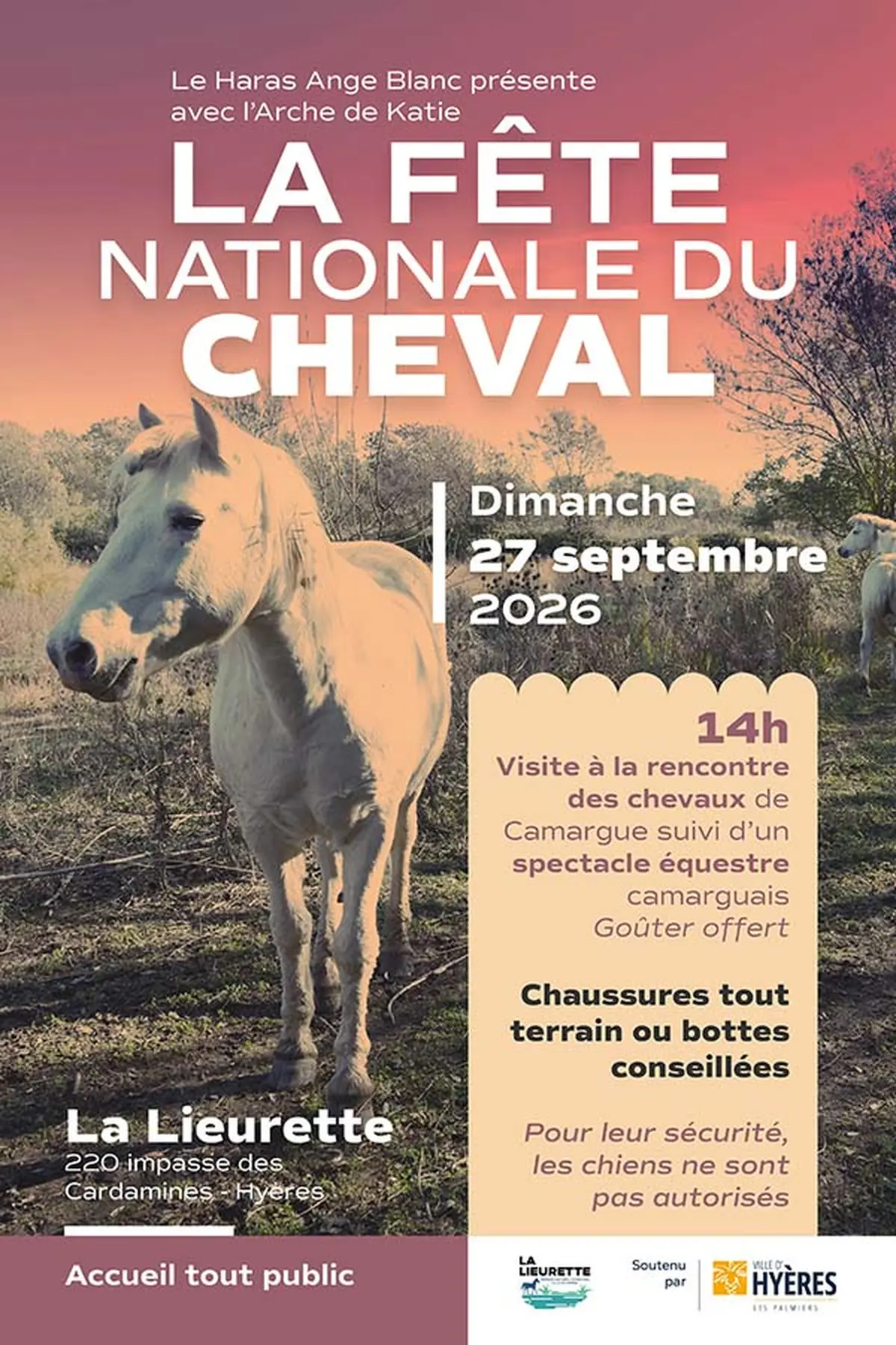 Fête nationale du cheval à Hyères : visite et spectacle équestre à la Lieurrette
