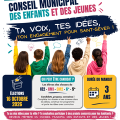 Élections du Conseil Municipal des Enfants et des Jeunes de Saint-Sever