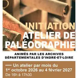 Atelier d'initiation à la paléographie à l'Espace Paul Pinasseau de Chargé
