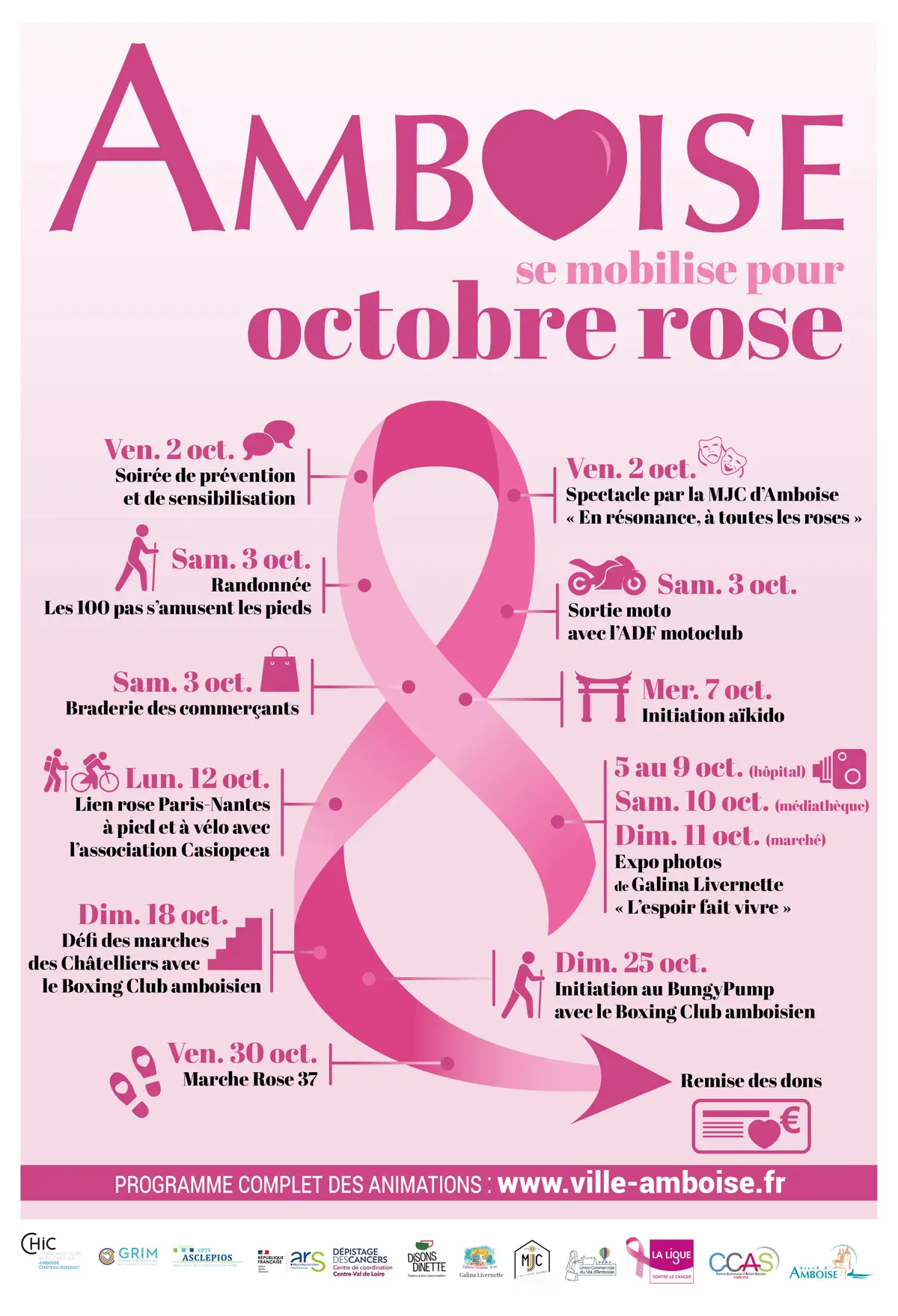 Forum Octobre Rose à Amboise : un mois de mobilisation pour le dépistage du cancer du sein