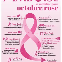 Forum Octobre Rose à Amboise : un mois de mobilisation pour le dépistage du cancer du sein