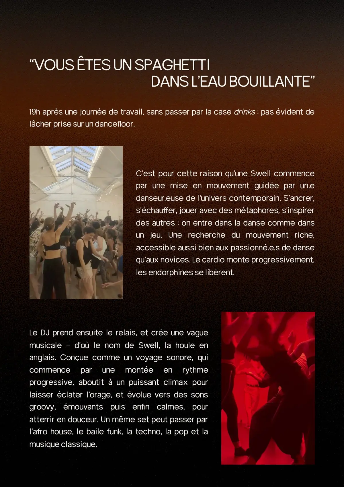 Studio Swell : un espace dédié à la danse libre au cœur de Paris Bastille