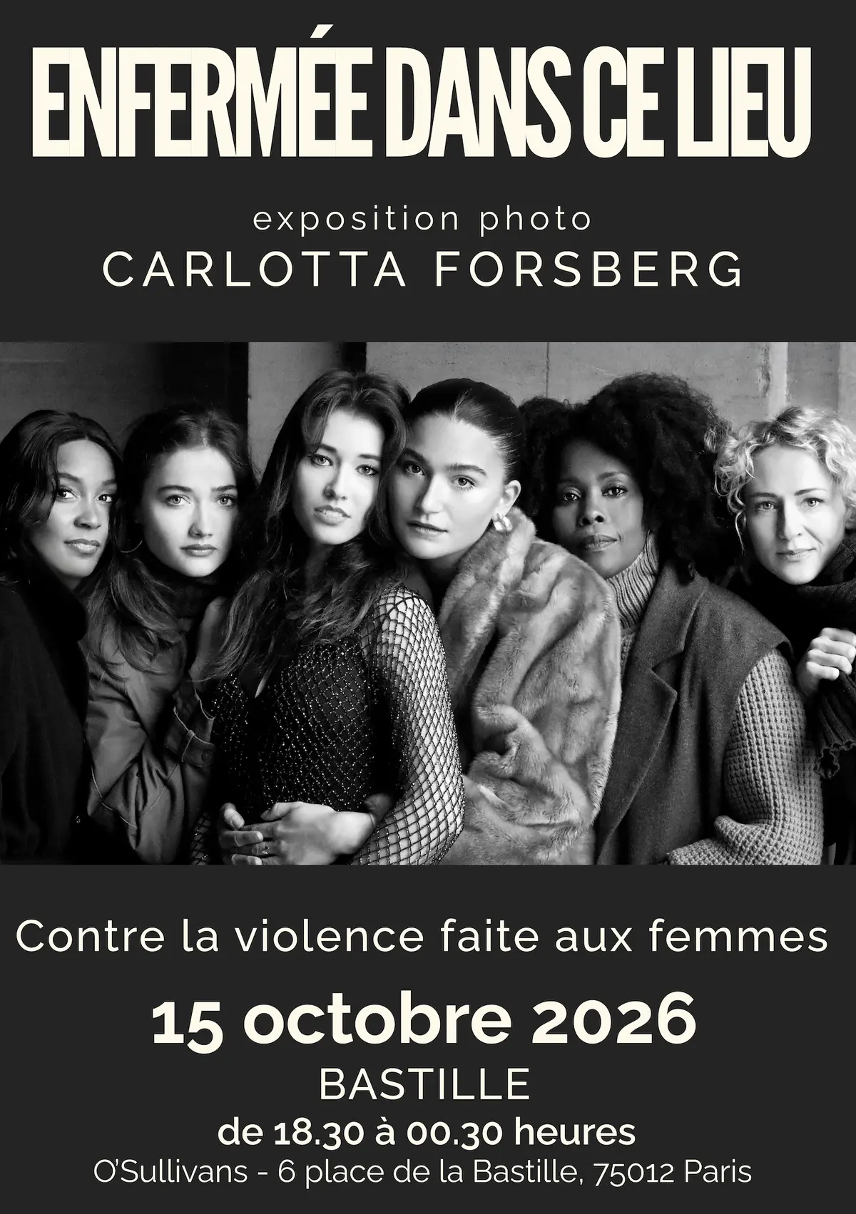 Exposition photo Enfermée dans ce lieu à Paris : une forêt de femmes contre les violences