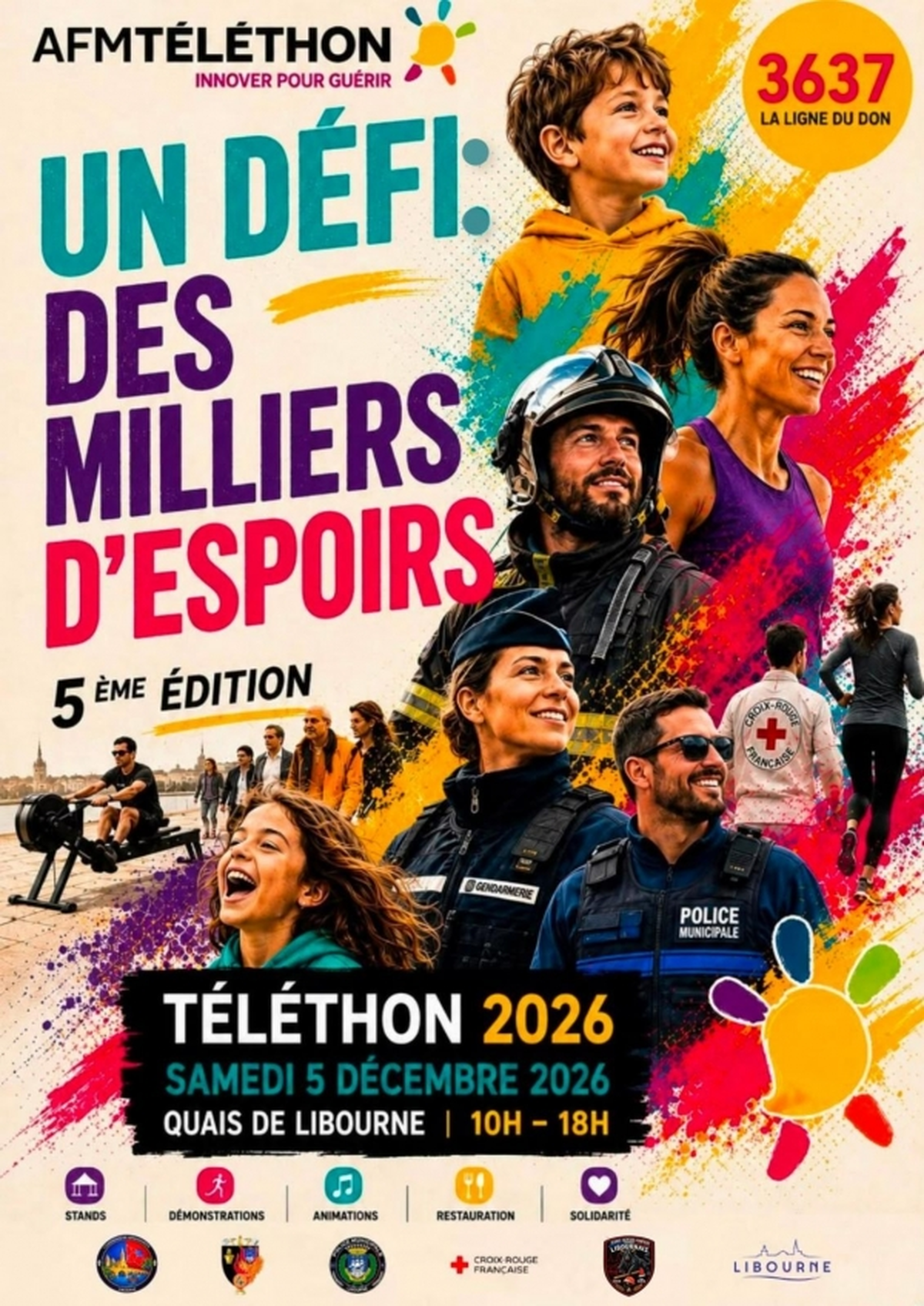 Course caritative pour le Téléthon à Libourne
