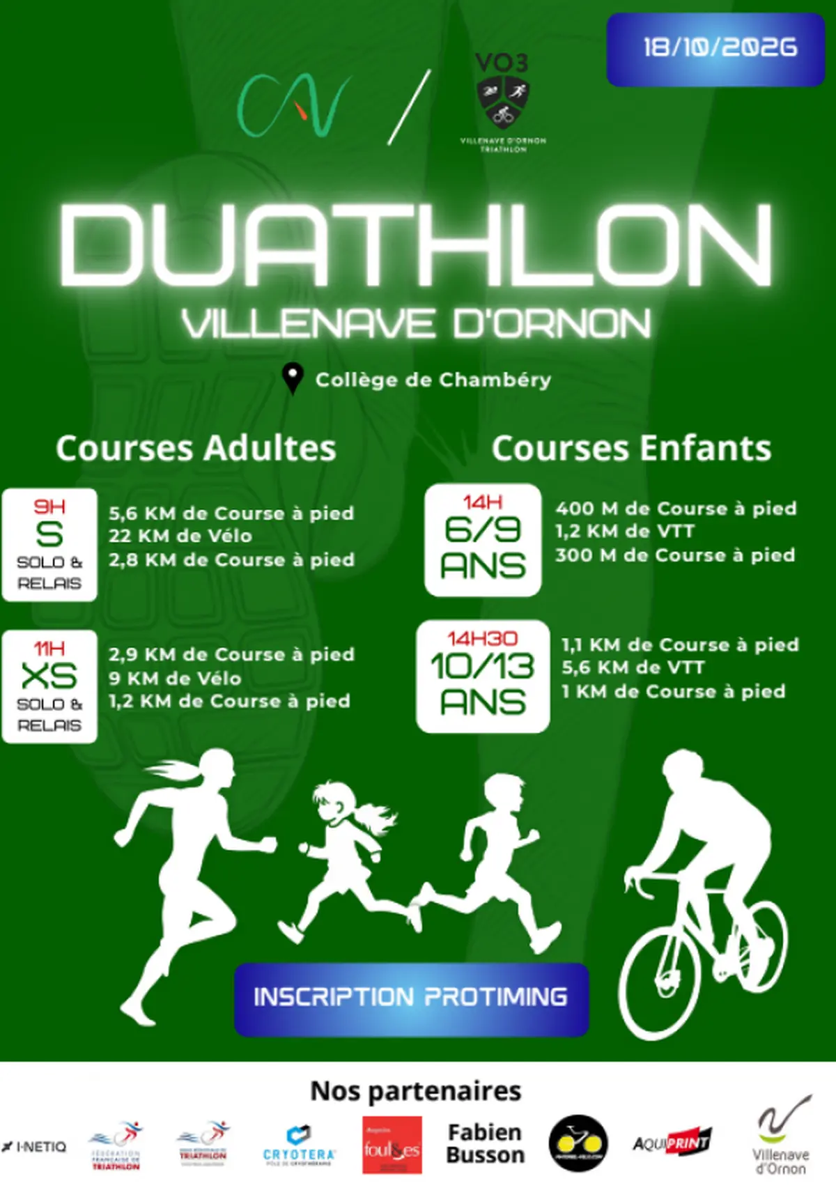 Duathlon à Villenave d'Ornon : course à pied et vélo pour tous les niveaux