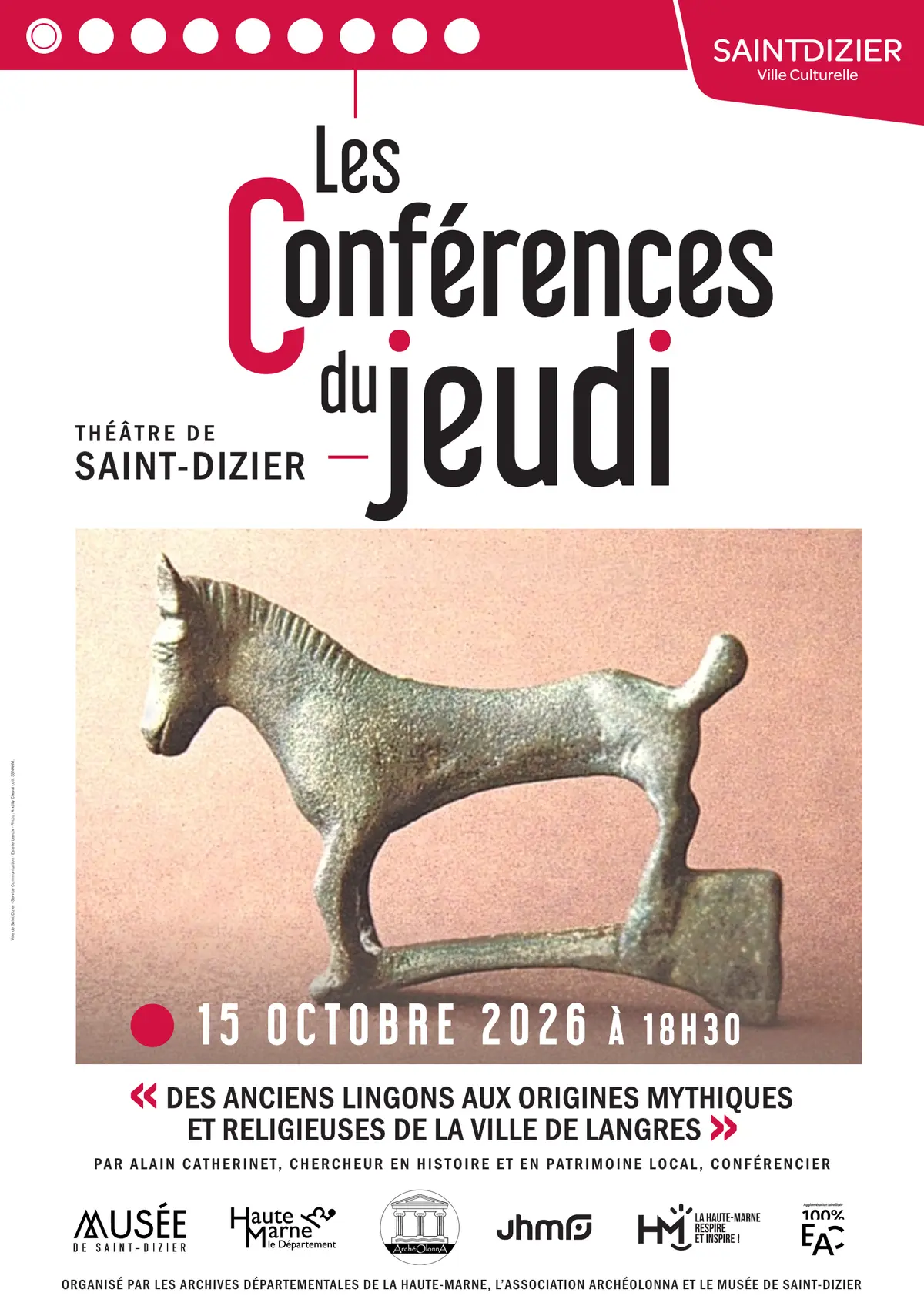 Conférence sur les origines de Langres et le peuple des Lingons au Théâtre de Saint-Dizier